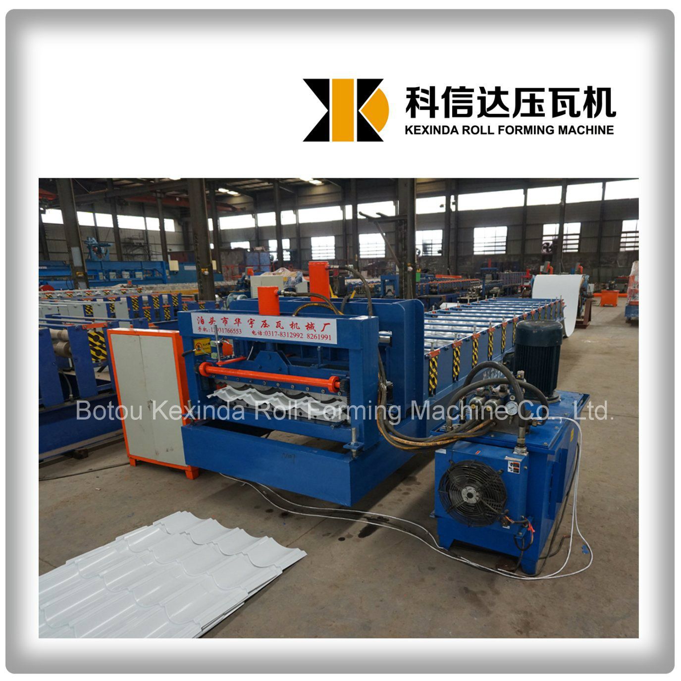 Kxd-828 Servo Motor Glazed Roof Tiles Making Machine