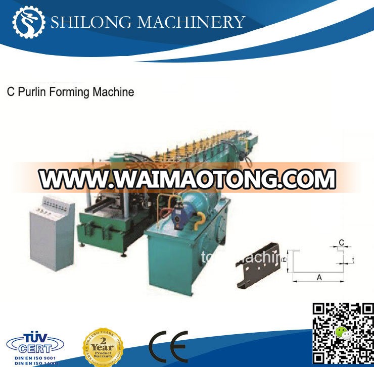 CE Approved C Purlin Roll Forming Machine